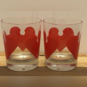 ❤️Vitra Alexander Girard Triple Heart Glasses - Set of 2 MCM design Tumblers❤️